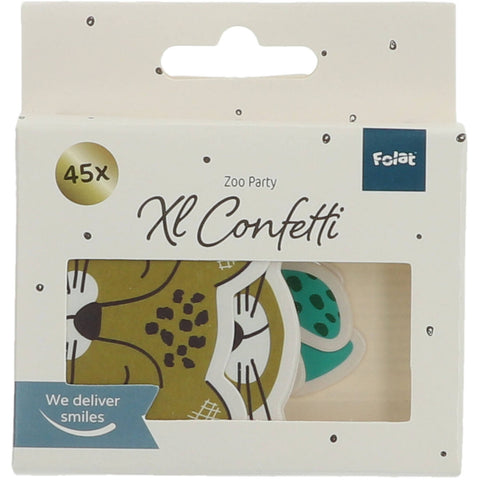 Paper Confetti Zoo Party- 45 pc