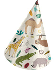 Paper Party Hats Zoo Party- 6 Pc