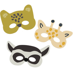 Paper Mask Zoo Party- 6 pc