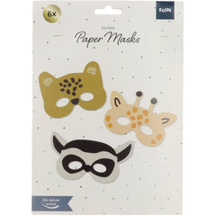 Paper Mask Zoo Party- 6 pc