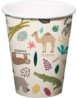 Paper Cups Zoo Party 250ml- 8 Pc