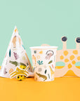 Paper Cups Zoo Party 250ml- 8 Pc