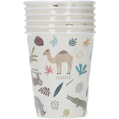 Paper Cups Zoo Party 250ml- 8 Pc