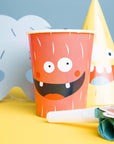 Paper Cups Monster Bash 250ml- 8 Pc