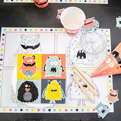 Paper Napkins 33cm*33cm Monster Bash - 20pc