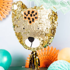 Premium Pinata Folded Leopard Zoo Party