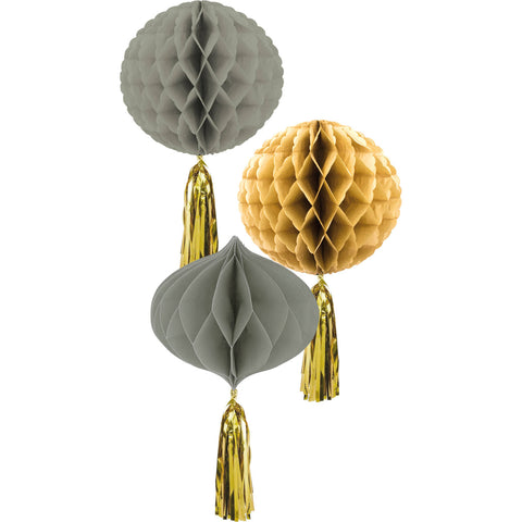 Honeycombs Golden Dawn - 3 Pc