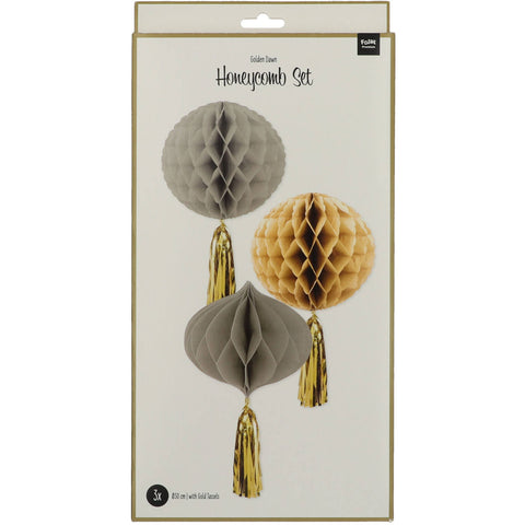 Honeycombs Golden Dawn - 3 Pc