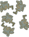 Paper Confetti Happy Birthday Golden Dawn- 45 pc