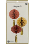 Honeycombs Golden Dusk - 3 Pc