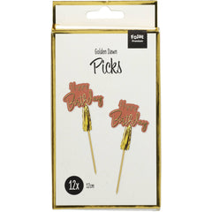 Party Pickers Golden Dusk 5 Inches - 12 pieces