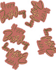 Paper Confetti Happy Birthday Golden Dusk- 45 pc