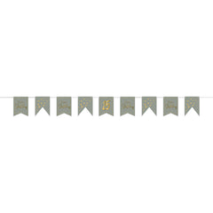 Bunting Garland DIY Age Happy Birthday Golden Dawn - 12 Feet