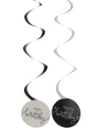 Swirl Deco Crème Noir- 6Pc