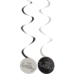 Swirl Deco Crème Noir- 6Pc