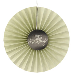 Paper Deco Fan Set Crème Noir- 3pc