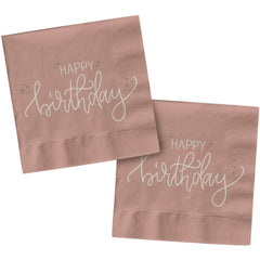 Paper Napkins 33cm*33cm Crème Rose- 20pc