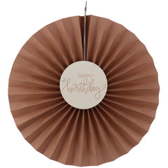 Paper Deco Fan Set Crème Rose- 3pc