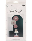 Paper Deco Fan Set Crème Rose- 3pc