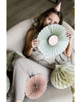 Paper Deco Fan Set Crème Rose- 3pc