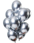 Let It Shine Silver  12pc Latex Balloon (Helium/Air Filled) - 11 Inches