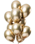 Let It Shine Gold 12pc Latex Balloon (Helium/Air Filled) - 11 Inches