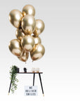 Let It Shine Gold 12pc Latex Balloon (Helium/Air Filled) - 11 Inches