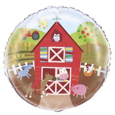 Round Barnyard Party (Helium) - 18 Inches