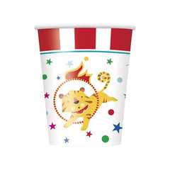 Paper Cups 220 ml Circus Carnival- 8 Pc