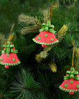 Xmas Bells Soft Ceramic Ornament- 1Pc