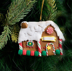 Candy House Soft Ceramic Ornament- 1Pc