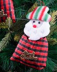 Santa Sack Ornament- 2Pc