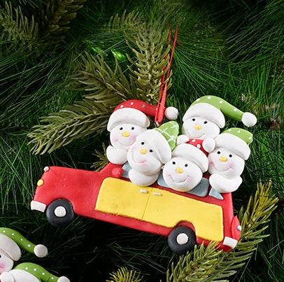 Personalised Car Soft Ceramic Ornament- 1Pc