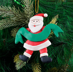 Personalised Santa Soft Ceramic Ornament- 1Pc