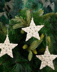 White Star Ornament- 6Pc