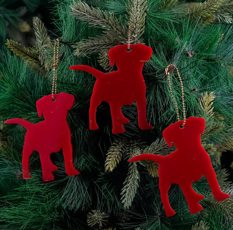 Red Dog (Personalised) Ornament- 1Pc