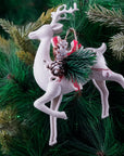 White Reindeer Ornament- 1Pc