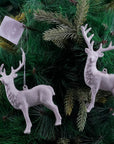 Luxe  Reindeer White Ornament- 1Pc