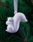 Luxe Assorted White Woodland Ornament- 3Pc