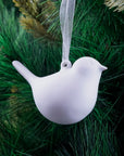 Luxe Assorted White Woodland Ornament- 3Pc