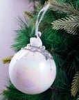 Luxe Rainbow Swan Glass Ornament- 1Pc