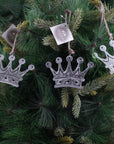 Vintage Silver Crown Ornament- 1Pc