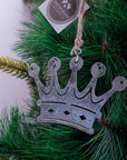 Vintage Silver Crown Ornament- 1Pc