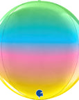 Globe Rainbow Balloons (Air-filled) - 15 Inches