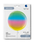 Globe Rainbow Balloons (Air-filled) - 15 Inches