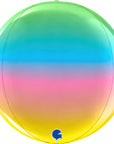 Globe Rainbow Balloons (Air-filled) - 11 Inches