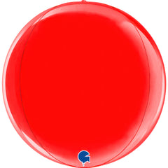 Globe Red 4D Balloons (Air-filled) - 15 Inches