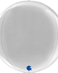 Globe Silver 4D Balloons (Air-filled) - 11 Inches