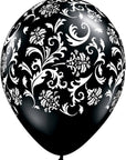 Damask Print  Latex Balloon (Helium/Air Filled) - 11 Inches