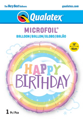 Round  Birthday Rainbow (Helium) - 18 Inches